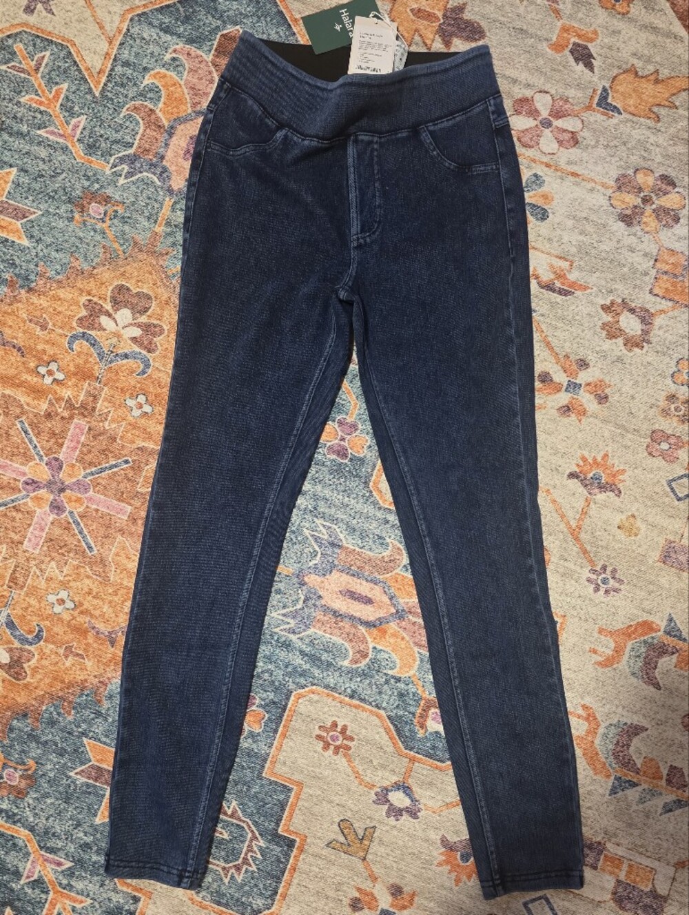 Halara Flex Denim Full Length Skinny Jeans in Blue Size Small NWT